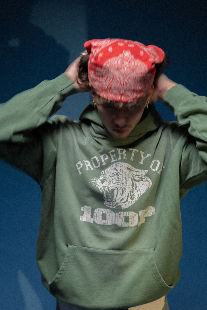 100 P VARSITY HOODIE