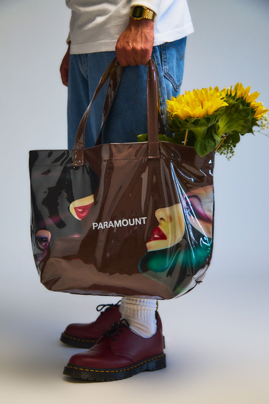 Pater Sato PVC Tote - Brown