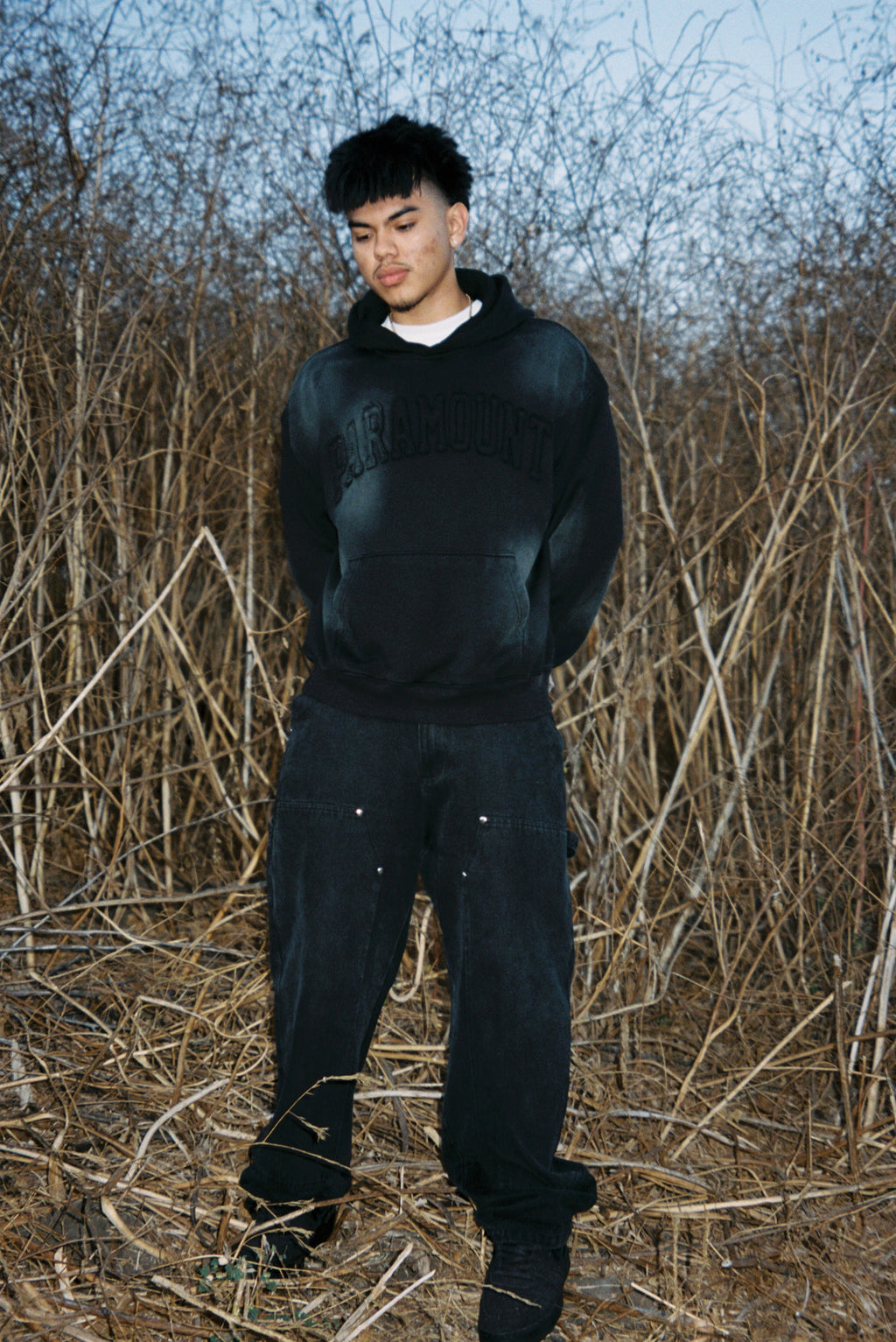 Patch Embroidery Hooded Sweatshirt